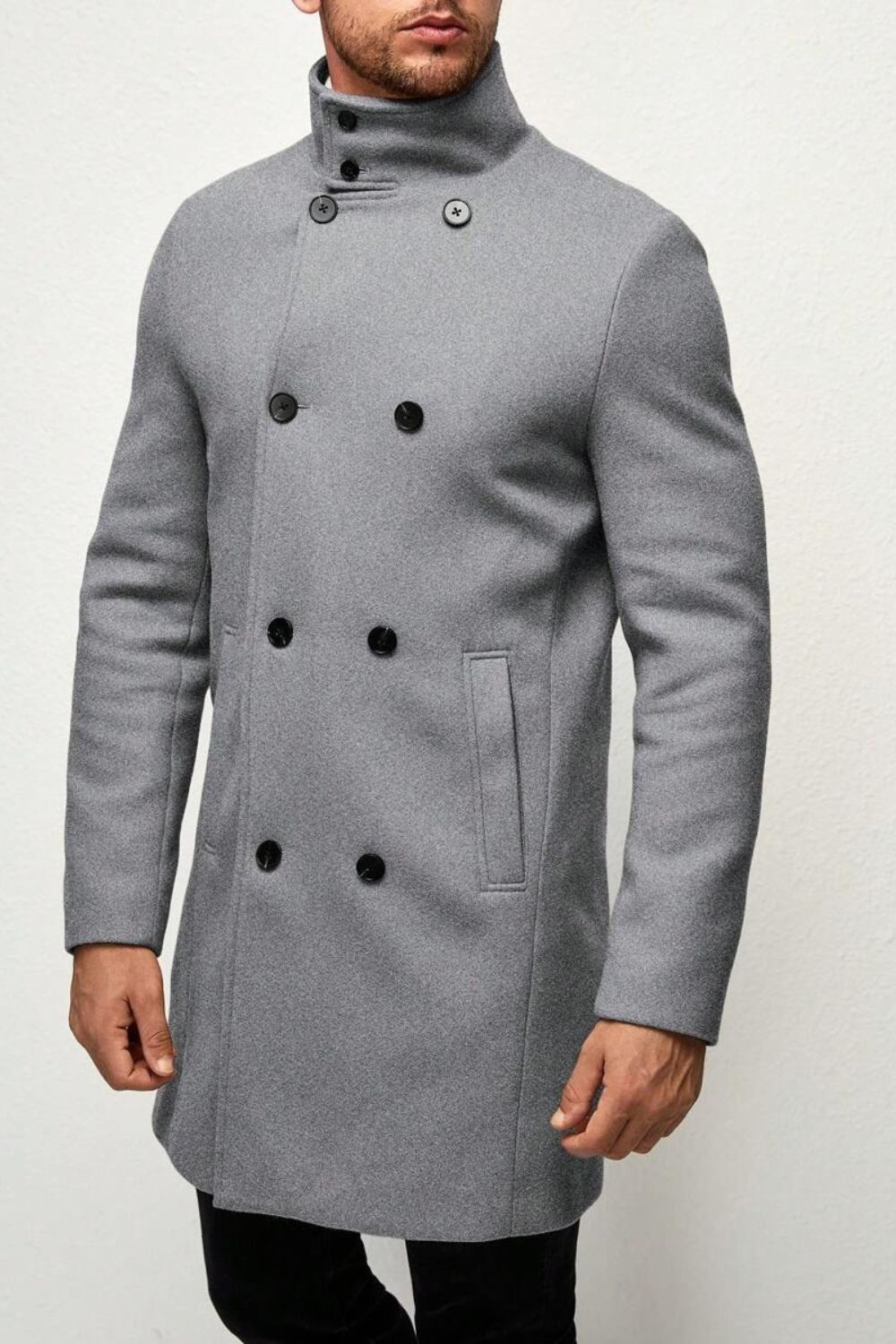 Ash Grey Executive Overcoat