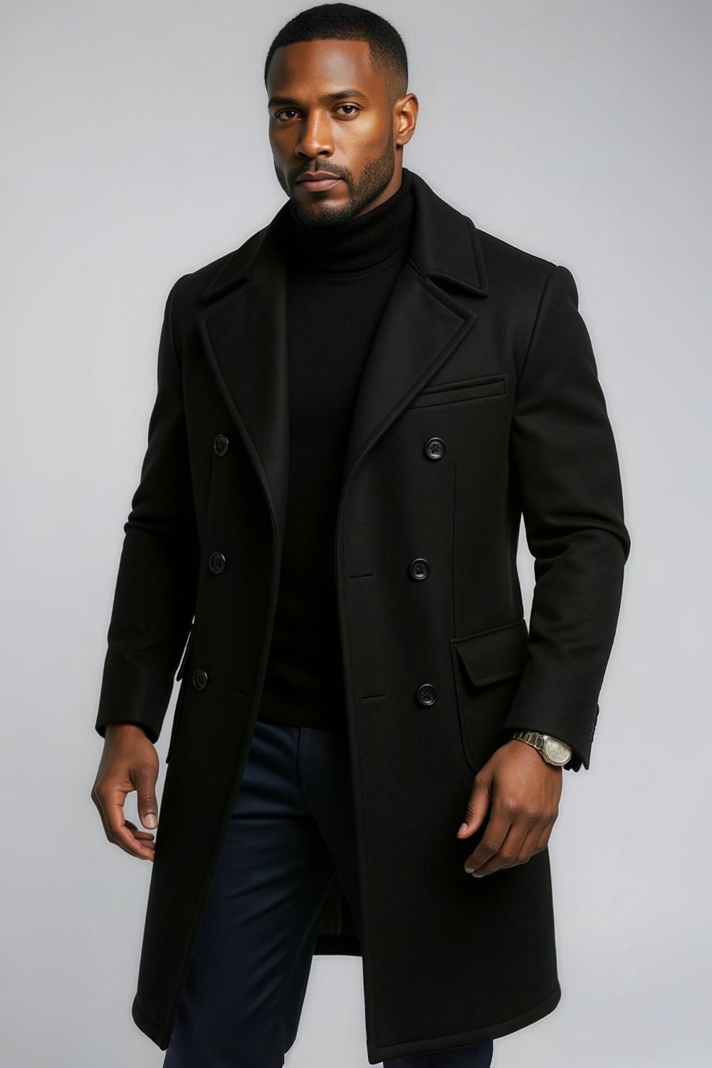 Midnight Noir Overcoat