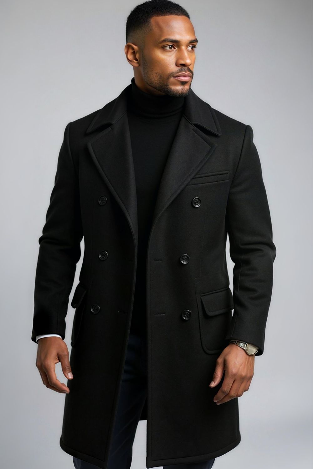 Midnight Noir Overcoat