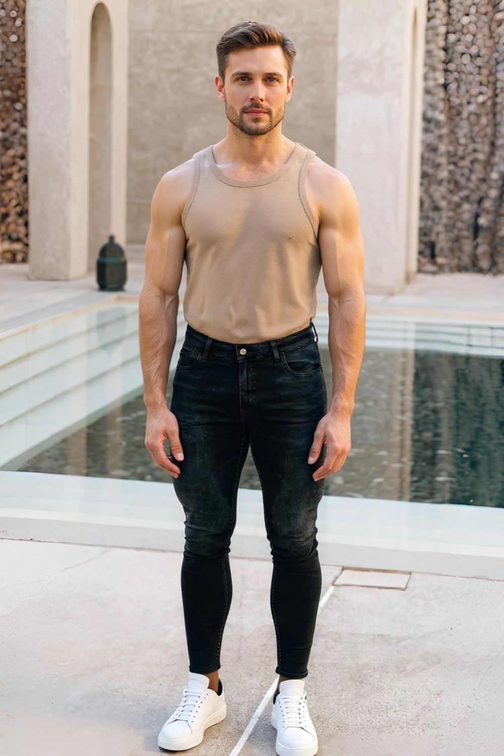 The Signature Gray Skinny Jeans
