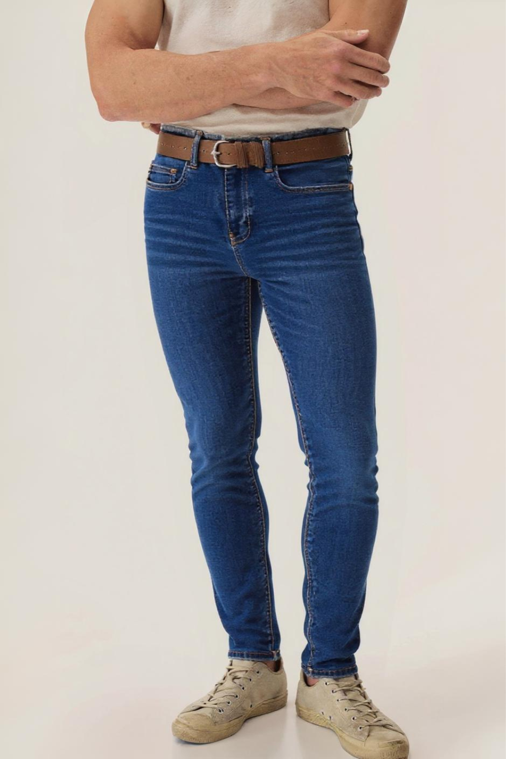 The Signature Dark Blue Skinny Jeans