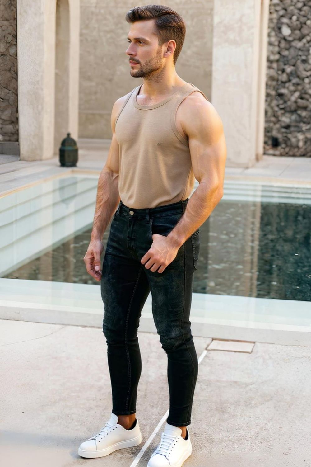 The Signature Gray Skinny Jeans