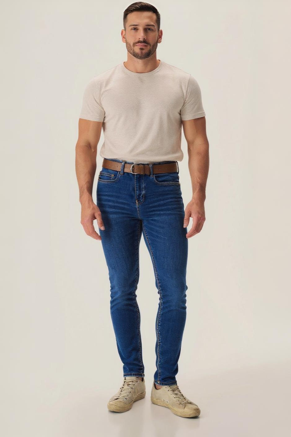 The Signature Dark Blue Skinny Jeans