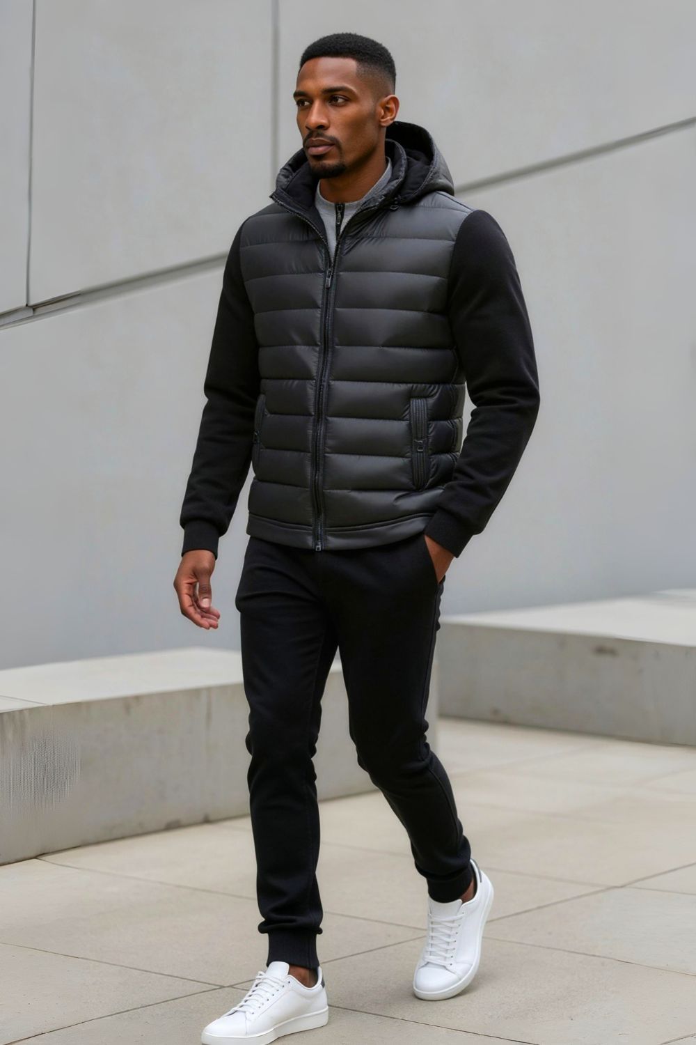 Midnight Hybrid Hooded Jacket