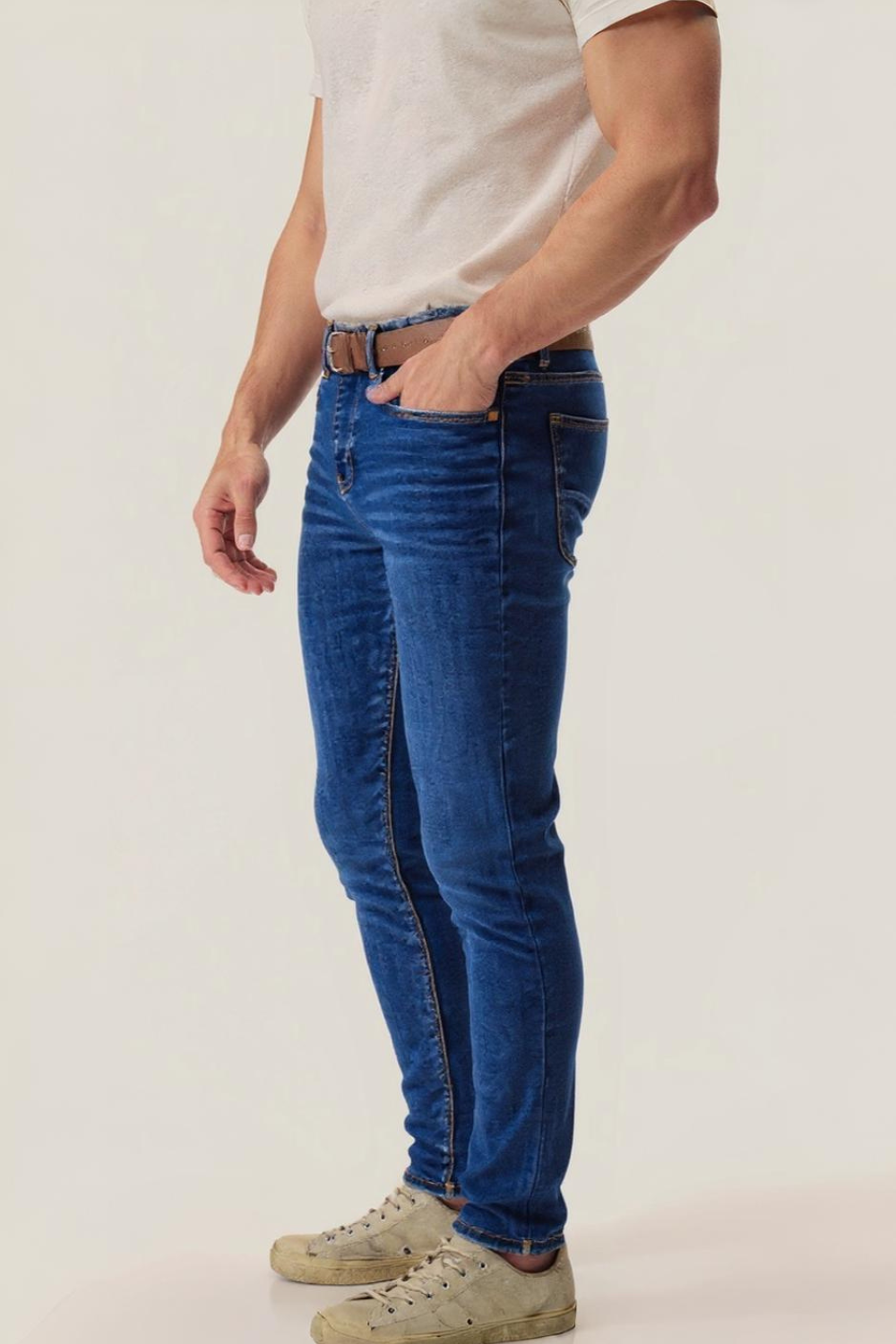 The Signature Dark Blue Skinny Jeans