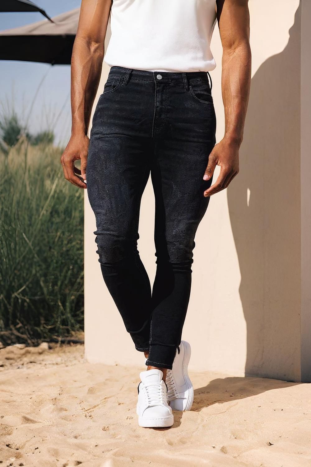 The Signature Gray Skinny Jeans