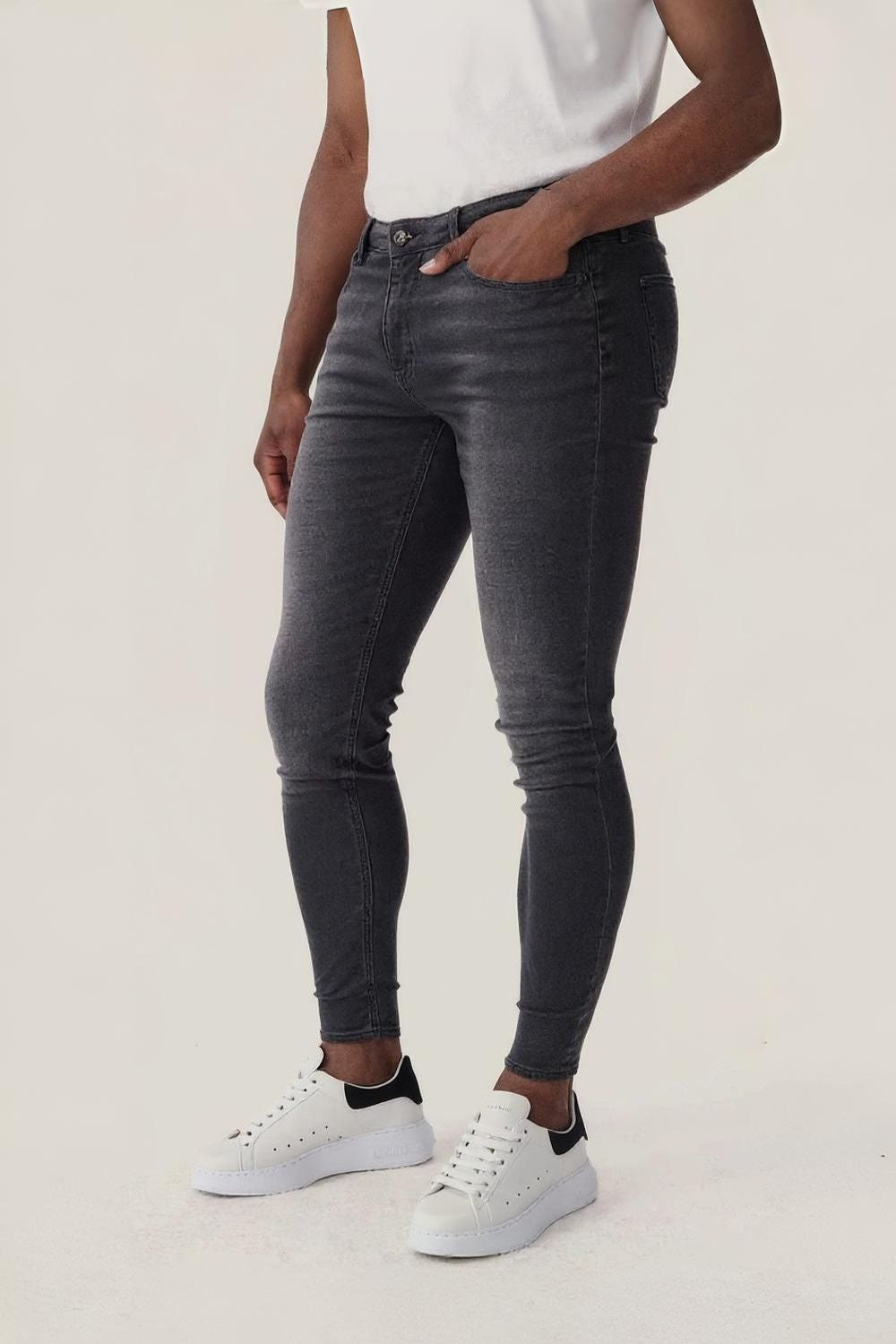 The Signature Gray Skinny Jeans