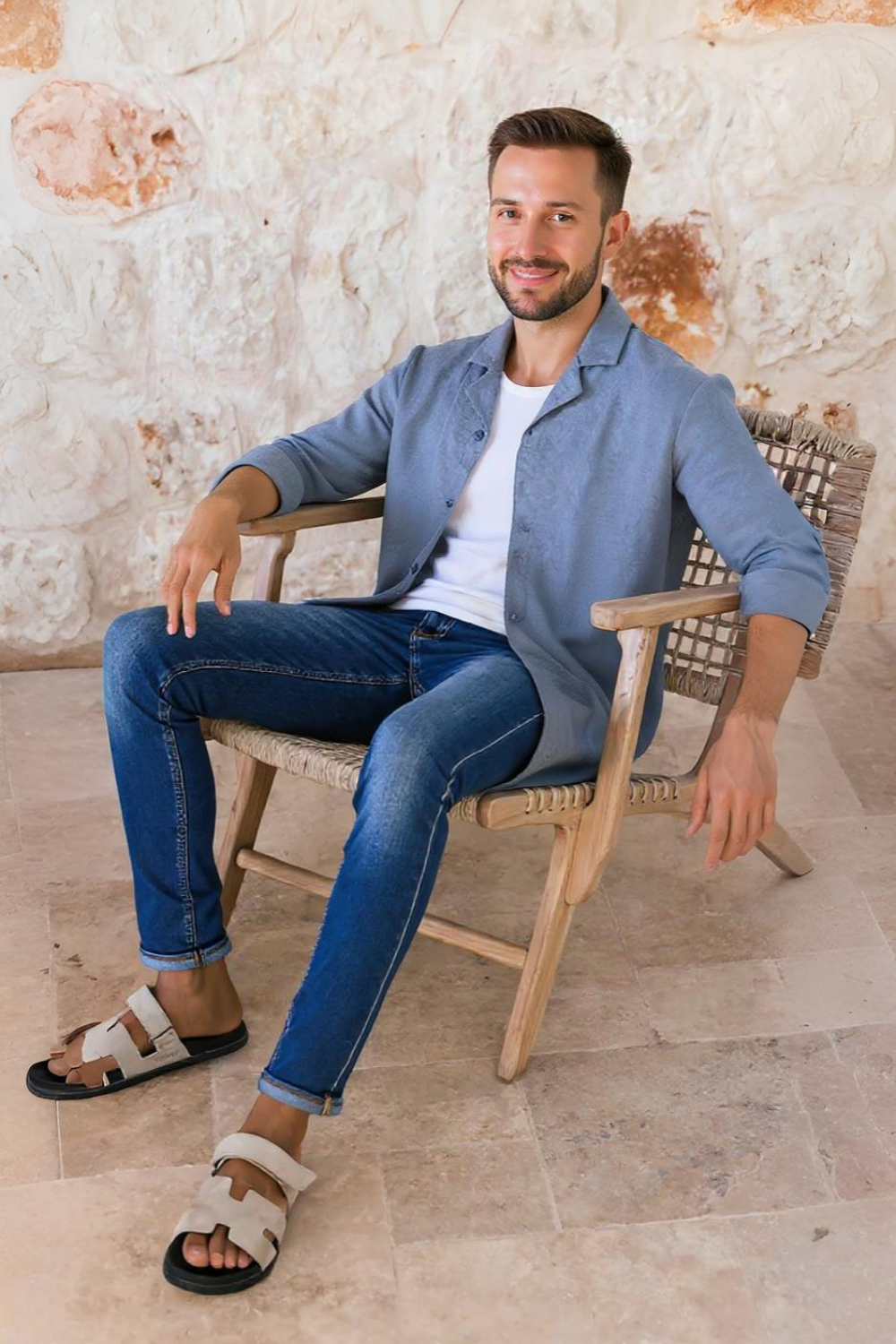 The Signature Dark Blue Skinny Jeans