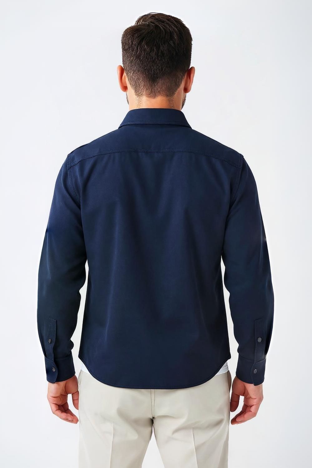 The Signature Navy Overshirt