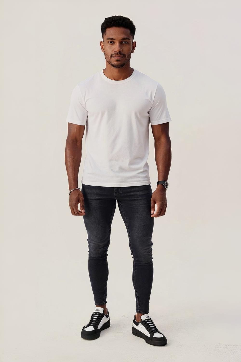 The Signature Gray Skinny Jeans