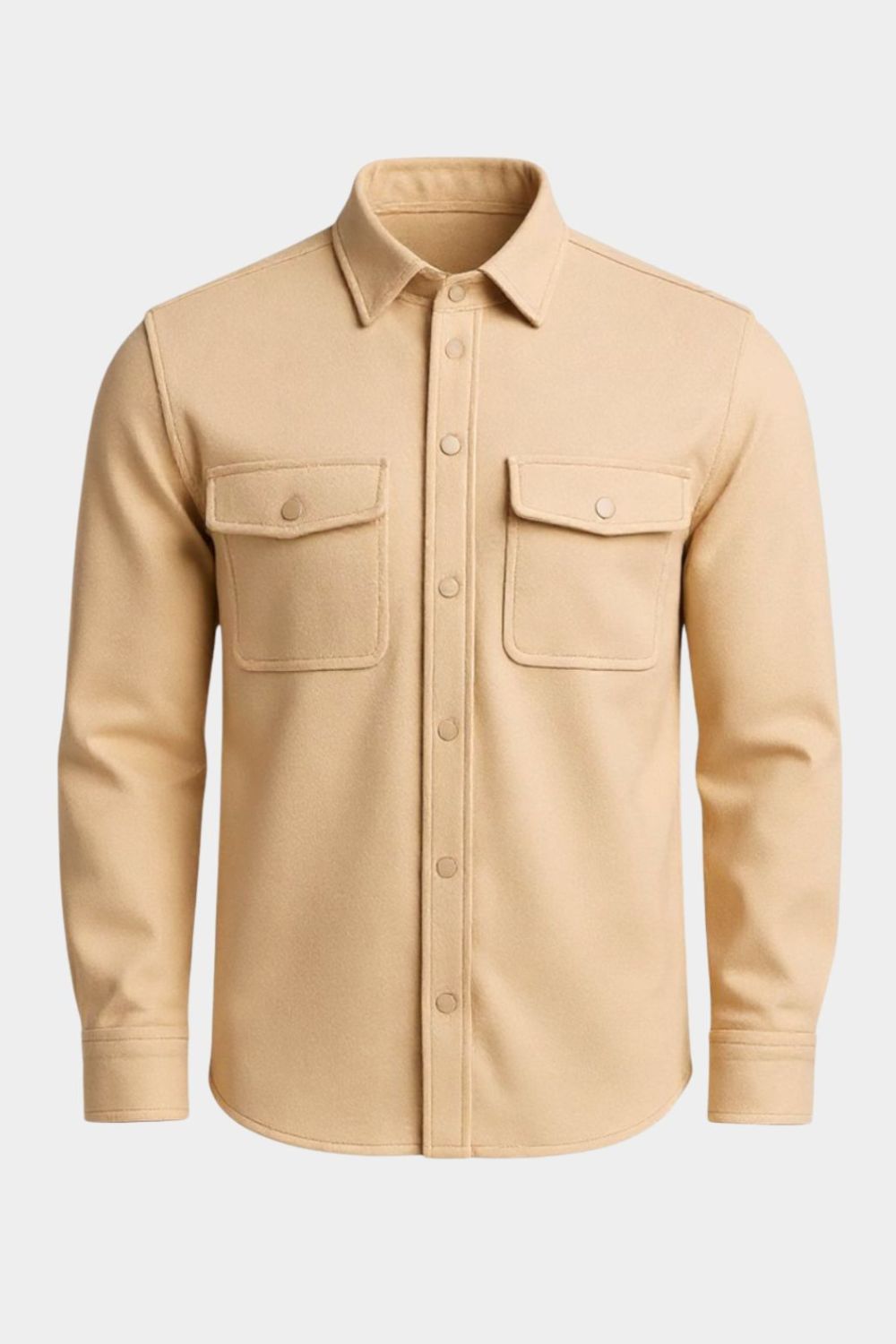 The Signature Beige Overshirt
